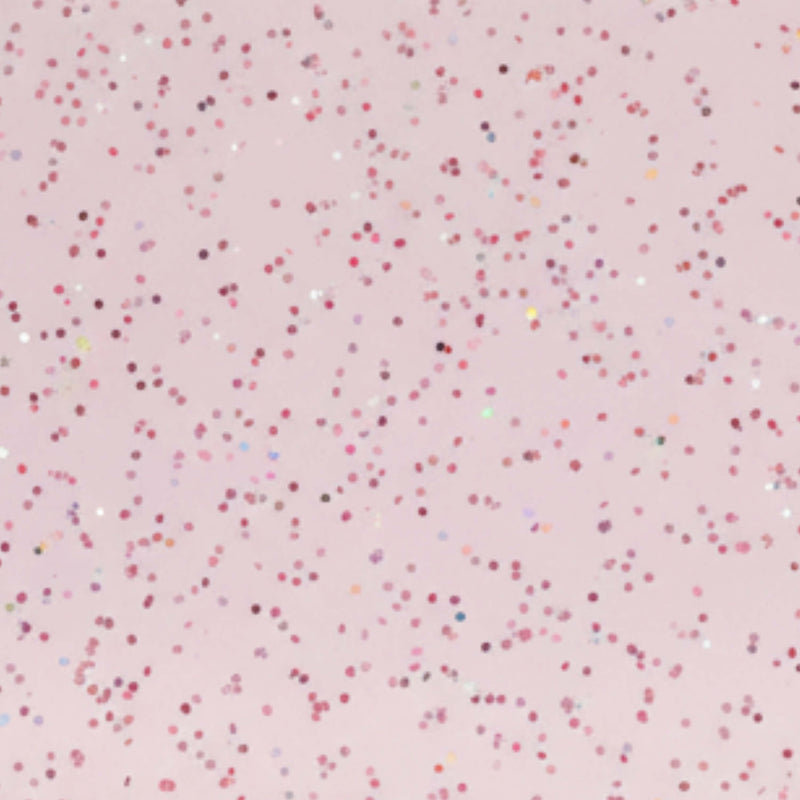 Clear | Tinted Pink Glitter