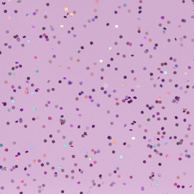 Clear | Tinted Purple Glitter