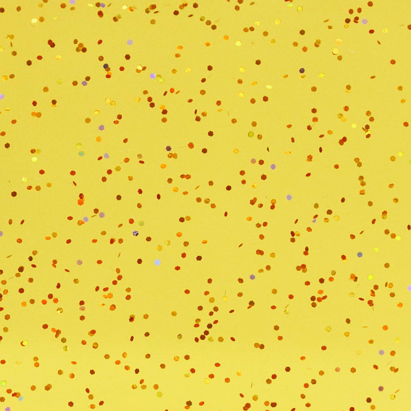 Clear | Tinted Yellow Glitter