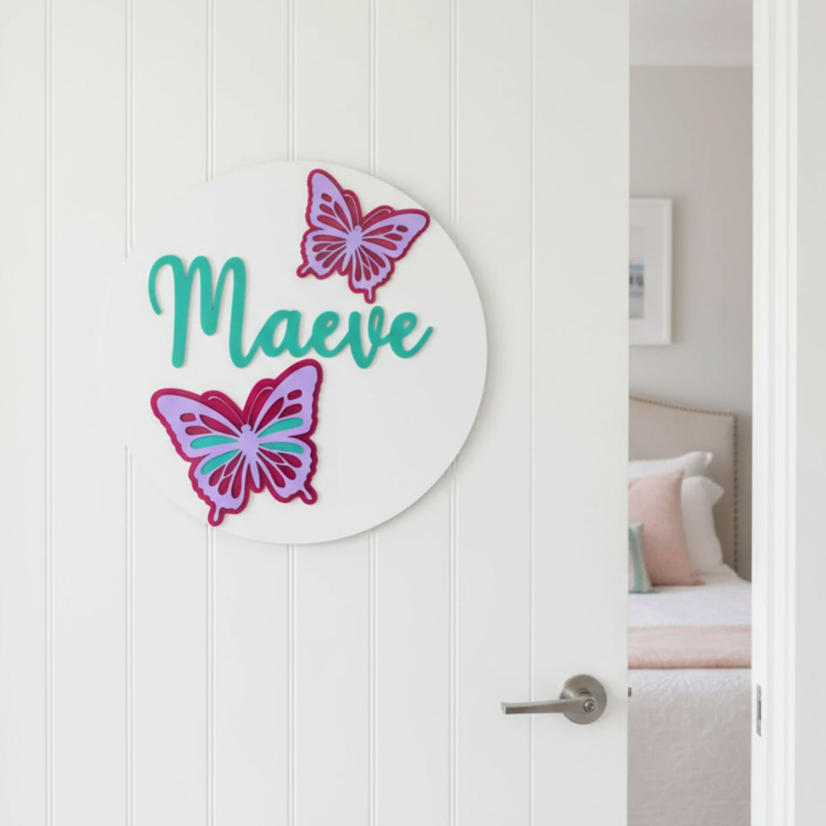 Timber & Acrylic Indoor Sign - Circular