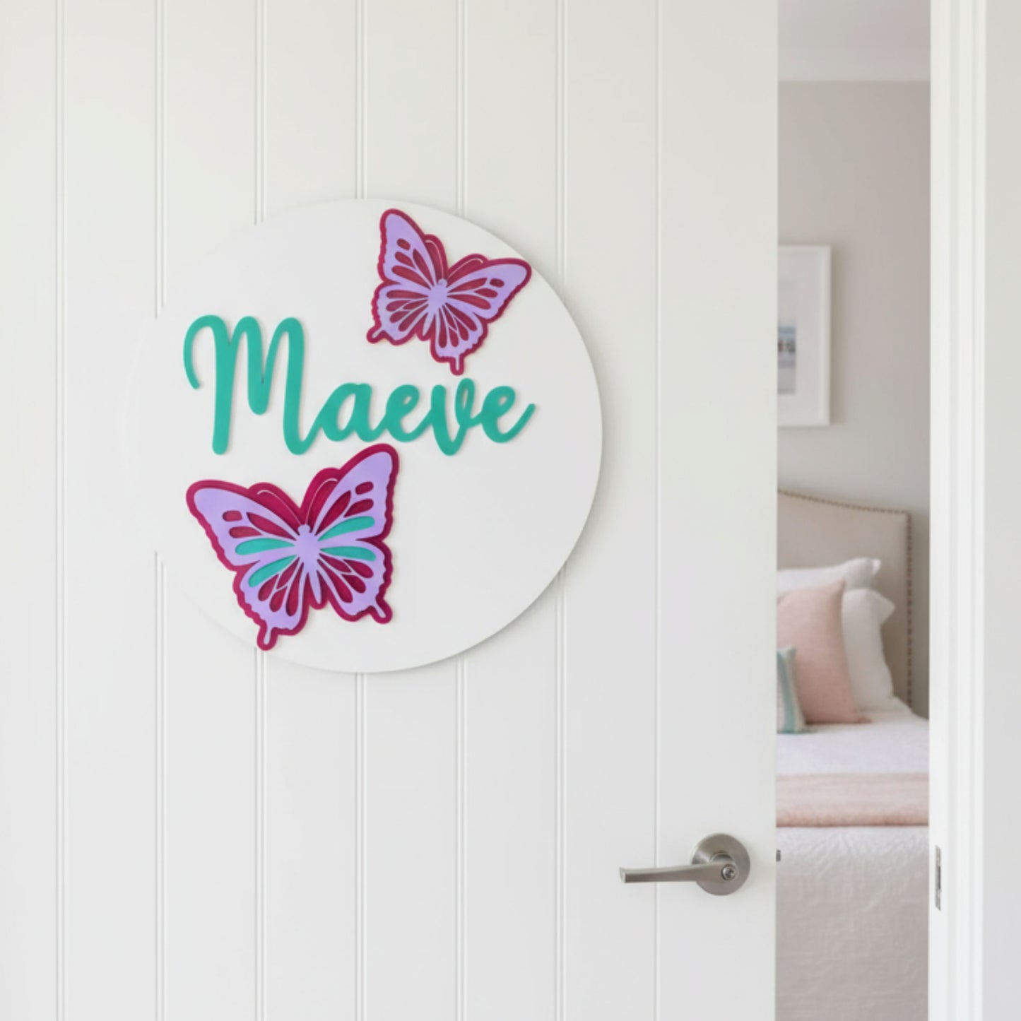 Timber & Acrylic Indoor Sign - Circular